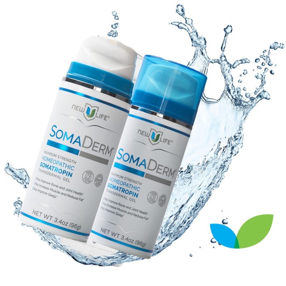 2 Bottles New you life soma derm transdermal gel 3.4 oz bottle 100% Authentic